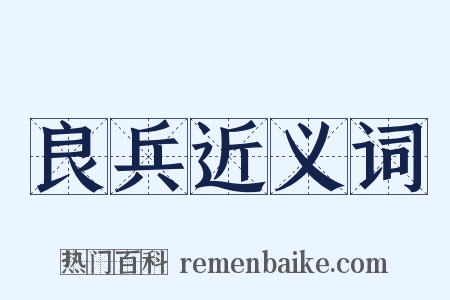 良兵近义词是什么意思的图片